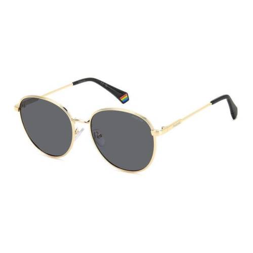 Polaroid (S) 6215/S/X 2F7 56 M9 gold grey Safilo