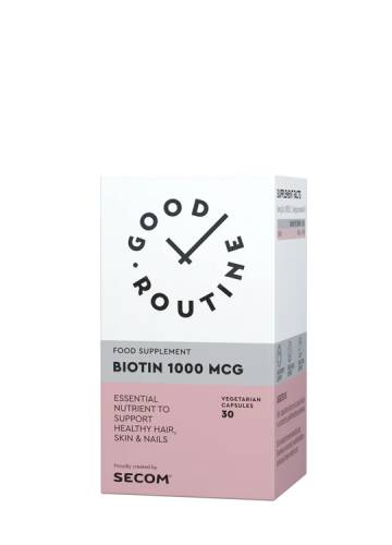 Biotin 1000mcg Good Routine, 30 capsule vegetale, Secom