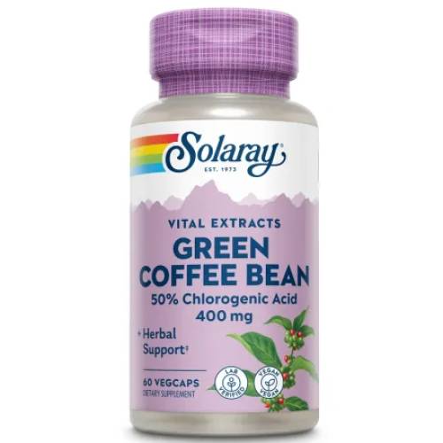 Green coffee bean extract 400mg Solaray, 60 capsule, Secom