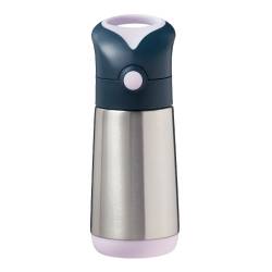 Cana termos cu pai, 12 luni+, Indigo/Roz, 350 ml, B.Box