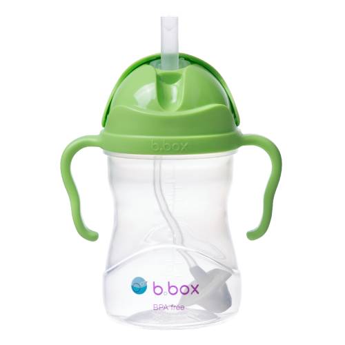 Cana cu pai, 6 luni+, Verde, 240 ml, B.Box