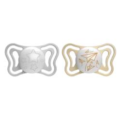 Suzete din silicon pentru copii 6-16 luni PhysioForma, 2 bucati, Chicco
