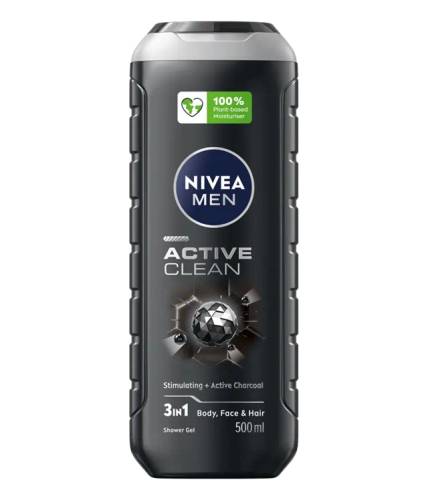 Gel de dus Active Clean, 500ml, Nivea