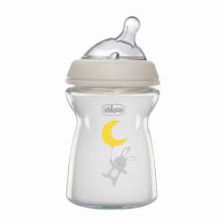 Biberon din sticla Natural Feeling 0 luni+, 250ml, Chicco