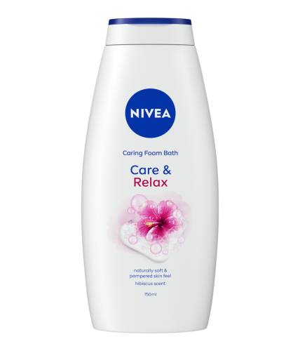 Spuma de baie Care & Relax, 750ml, Nivea