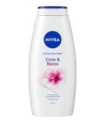 Spuma de baie Care & Relax, 750ml, Nivea