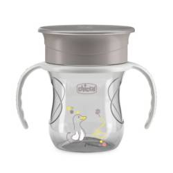 Canuta 360 Perfect Cup pentru copii 12 luni+ Gri, 200ml, Chicco