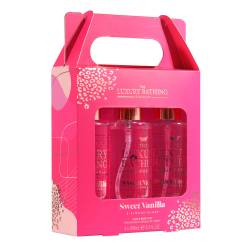 Set cadou Spray-uri parfumate Tempting Trio, Sweet Vanilla&Almond Glaze, 3*100 ml, The Luxury Bathing Company