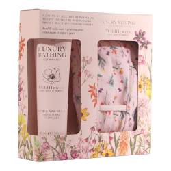 Set cadou Perfect Duo, Wildflowers, Peony, Peach & Raspberry, 2 articole, The Luxury Bathing Company