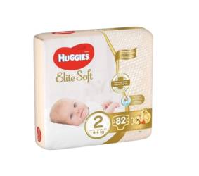 Huggies Elite Soft nr. 2 (4-6 kg) 82 bucati