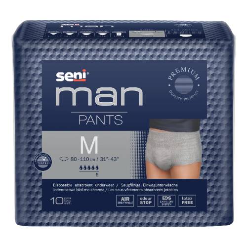 Chilot elastic absorbant, Man Pants, M, 10 bucati, Seni