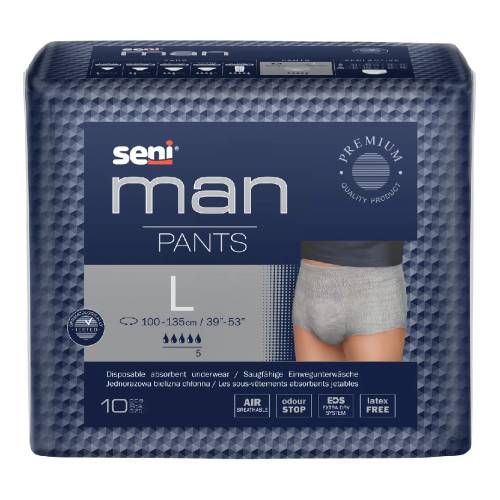 Chilot elastic absorbant, Man Pants, L, 10 bucati, Seni