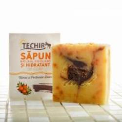 Sapun exfoliant si hidratant pentru corp  120gr TECHIR