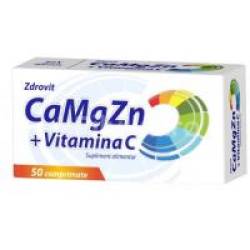 Calciu, magneziu, zinc + vitamina c 50cpr ZDROVIT