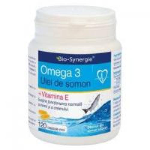 Omega 3 ulei de somon si vitamina e 120cps BIO-SYNERGIE
