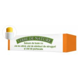 Balsam de buze cu ulei de catina, ulei din samburi de struguri si ulei de portocale 4.8gr VERRE DE NATURE