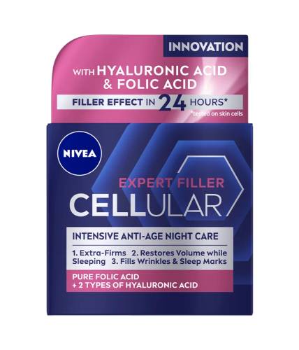 Crema de noapte Hyaluron Filler Firming Care Cellular, 50ml, Nivea