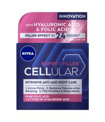 Crema de noapte Hyaluron Filler Firming Care Cellular, 50ml, Nivea