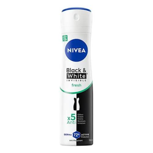 Deodorant spray pentru femei Black & White Fresh, 150ml, Nivea