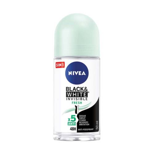 Deodorant roll-on Black & White Invisible Fresh, 50ml, Nivea