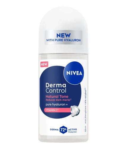 Deodorant roll-on pentru femei Derma Control Natural Tone, 50ml, Nivea