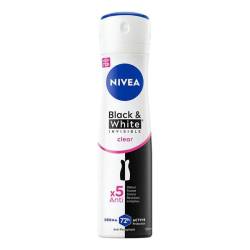 Deodorant spray pentru femei Black & White Clear, 150ml, Nivea