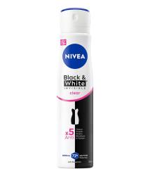 Deodorant spray pentru femei Black & White Clear, 250ml, Nivea