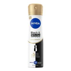 Deodorant spray pentru femei Black & White Silky Smooth, 150ml, Nivea