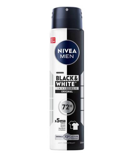 Deodorant spray pentru barbati Black & White Original, 250ml, Nivea