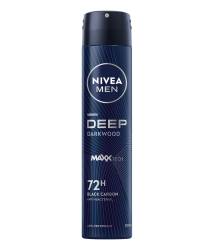 Deodorant spray pentru barbati Deep Darkwood Black Carbon, 200ml, Nivea