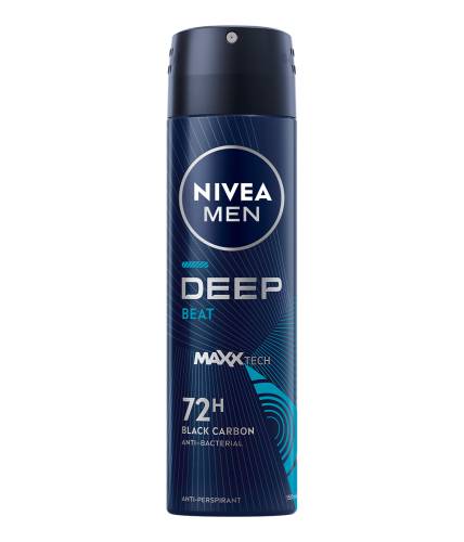 Deodorant spray pentru barbati Deep Beat Black Carbon, 150ml, Nivea