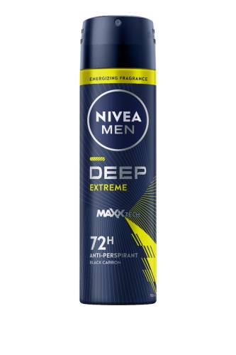 Deodorant spray pentru barbati Deep Extreme Black Carbon, 150ml, Nivea