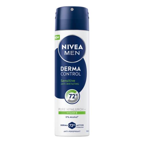 Deodorant spray pentru barbati Derma Control Sensitive, 150ml, Nivea