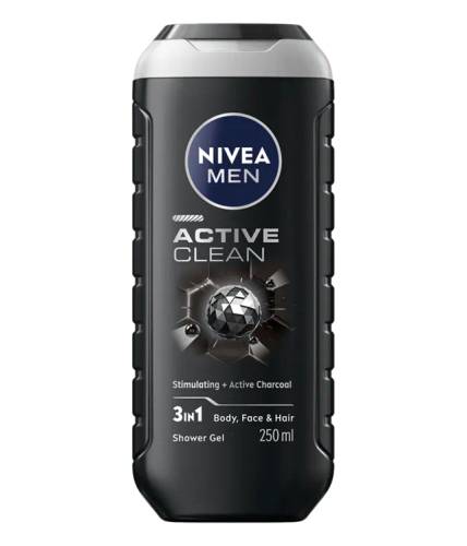 Gel de dus Active Clean, 250ml, Nivea