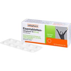 Eisentabletten-ratiopharm N 50 mg Filmtabletten 50 St