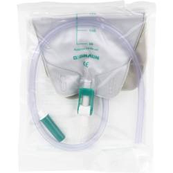 Urin Beinbeutel 500 ml Antirefluxvent.60 cm kürzb. 1 St