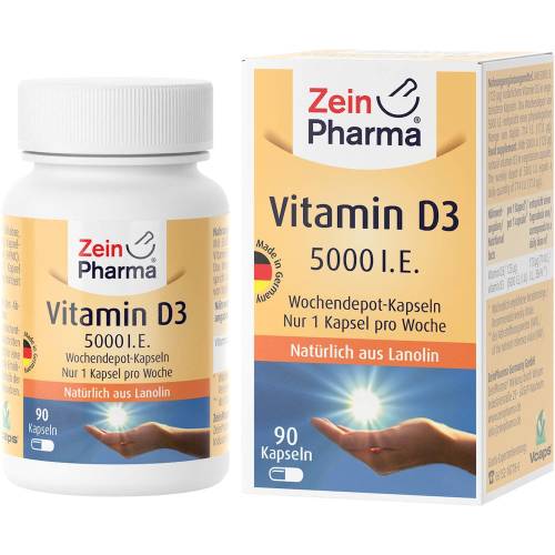 Vitamin D3 5000 I.E. Wochendepot Kapseln 90 St