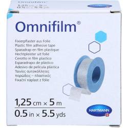 Omnifilm Fixierpflaster Folie 1,25 cmx5 m 1 St