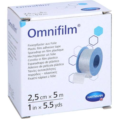 Omnifilm Fixierpflaster Folie 2,5 cmx5 m 1 St