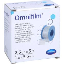Omnifilm Fixierpflaster Folie 2,5 cmx5 m 1 St