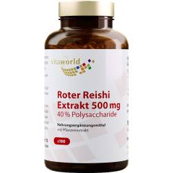 Roter Reishi Extrakt 500 mg 40% Polysacchar.Kaps. 100 St
