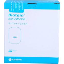 Biatain Schaumverband 5x7 cm nicht haftend 10 St