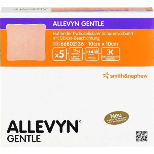 Allevyn Gentle 10x10 cm Schaumverband 5 St