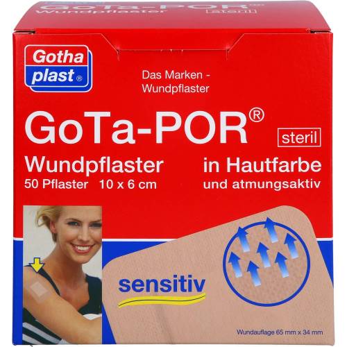 Gota-Por Wundpflaster steril 60x100 mm hautfarben 50 St