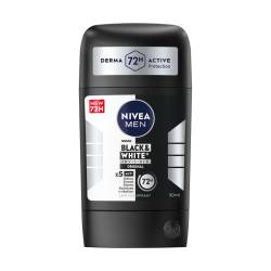 Deodorant stick masculin Black & White Invisible Original, 50ml, Nivea