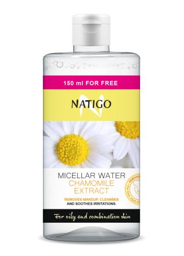 Apa micelara cu extract de musetel, 650ml, Natigo