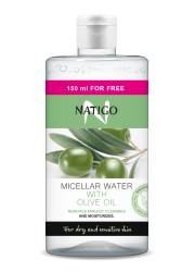 Apa micelara cu ulei de masline, 650ml, Natigo