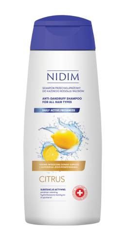 Sampon antimatreata cu lamaie pentru toate tipurile de par, 300ml, Nidim