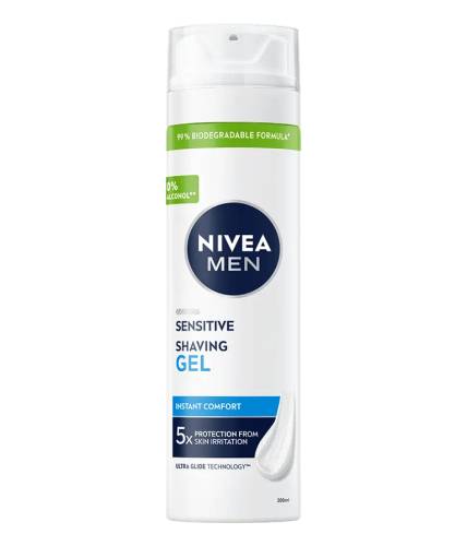 Gel de ras Men Sensitive, 200ml, Nivea