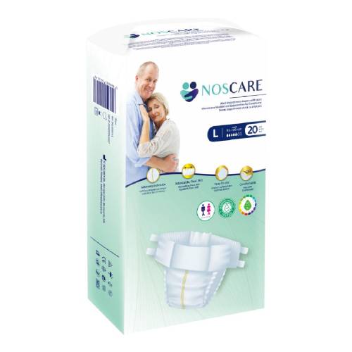 Scutece de incontinenta cu aripioare, marimea L, 20 bucati, Noscares